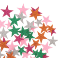[594125] Gwiazdki samoprzylepne brokatowe kolorowe mix