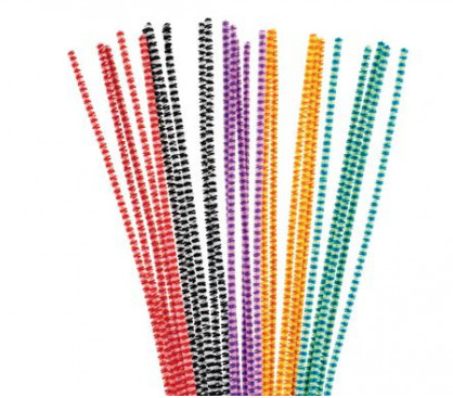 [050212] Druciki kreatywne w paski mix kolorów 50szt