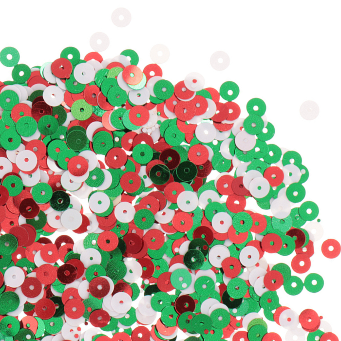 [55503] Cekiny okrągłe świąteczne gładkie