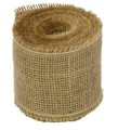 [74164] Wstążka jutowa naturalna 5cm 5mb obszyte brzegi
