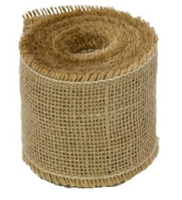 [74164] Wstążka jutowa naturalna 5cm 5mb obszyte brzegi