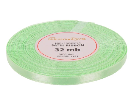 [86016] Wstążka satynowa 6mm 32mb ciemnopistacjowa