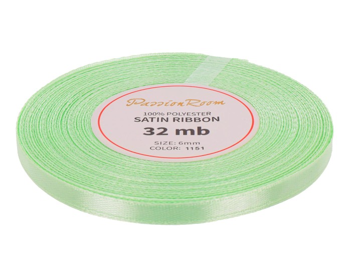 [86016] Wstążka satynowa 6mm 32mb ciemnopistacjowa