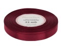 [812031] Wstążka satynowa 12mm 32mb bordowa ciemna