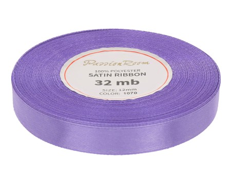 [812041] Wstążka satynowa 12mm 32mb jasnofioletowa