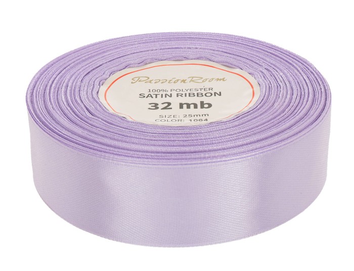 [825010] Wstążka satynowa 25mm lawendowa jasna