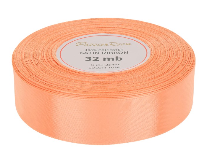 [825082] Wstążka satynowa 25mm łososiowa jasna