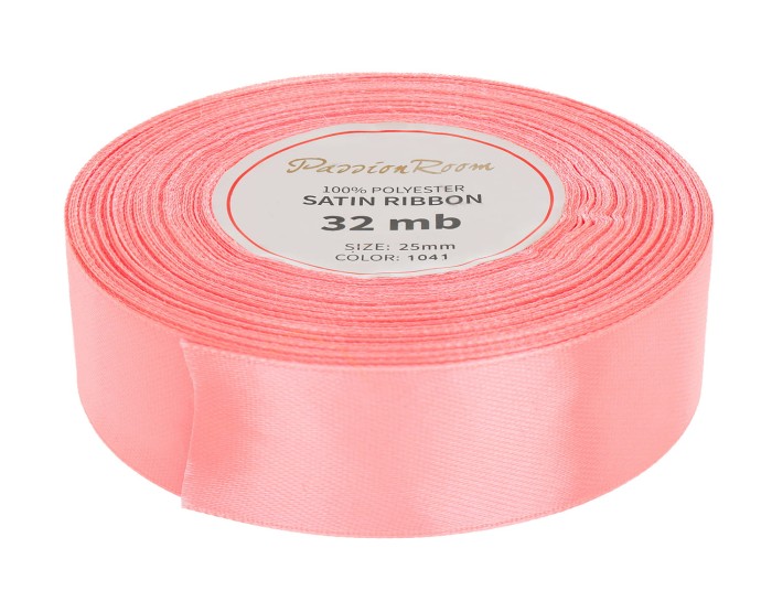 [825083] Wstążka 25mm łososioworóżowa jasna