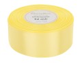 [838032] Wstążka satynowa 38mm 32mb bladożółta