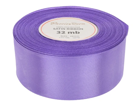 [838041] Wstążka satynowa 38mm 32mb jasnofioletowa