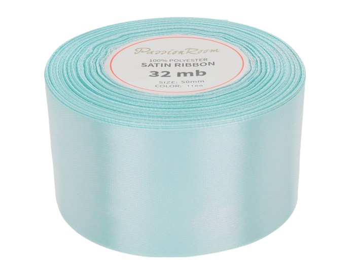 [850067] Wstążka satynowa 50mm 32mb błękitny