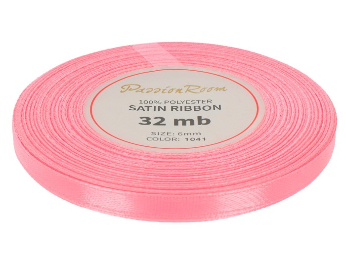 [86083] Wstążka satynowa 6mm łososioworóżowa jasna
