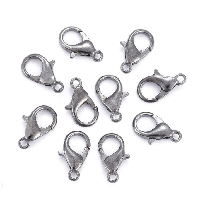 [31561] Karabińczyk klasyczny czarny 14mm 4szt