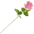[w0526] Róża na gałązce 47cm przydymiony różowy