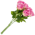 [w0525] Róża na gałązce 47cm różowa