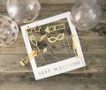 [59707] Rekwizyty weselne do zdjęć złote ramka Best Wedding