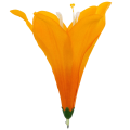 [w0493] Główka kwiatowa lilia 16cm jasnopomarańczowa