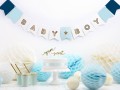 [d0112] Baner dekoracyjny niebieski BABY BOY