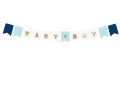 [d0112] Baner dekoracyjny niebieski BABY BOY