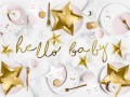 [d0113] Baner dekoracyjny złoty hello baby
