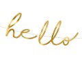 [d0113] Baner dekoracyjny złoty hello baby