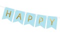 [d0117] Baner urodzinowy Happy Birthday niebieski