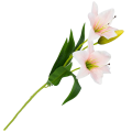 [w0548] Gałązka kwiatowa lilia satynowa 50cm jasnoróżowa