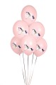 [d0370] Balony z nadrukiem konik różowe 6szt