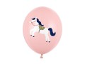 [d0370] Balony z nadrukiem konik różowe 6szt