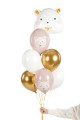 [d0371] Balony z nadrukiem miś polarny mix 6szt