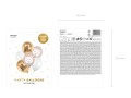 [d0371] Balony z nadrukiem miś polarny mix 6szt
