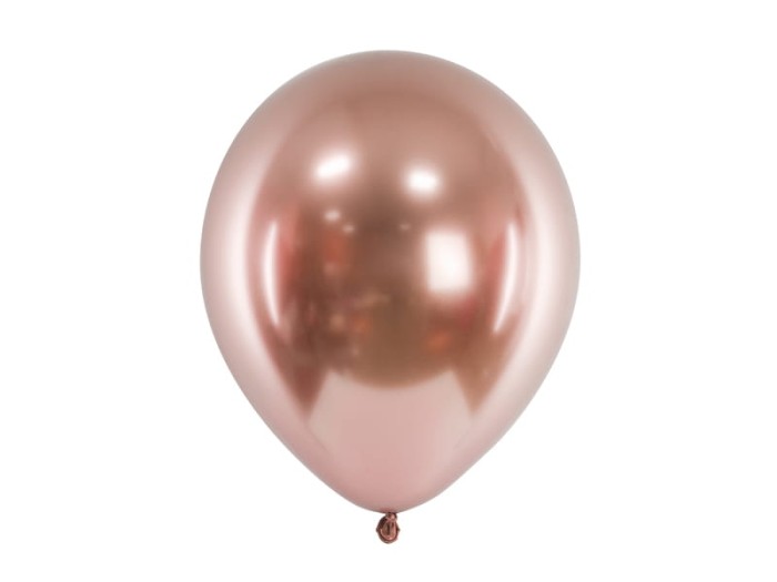 [d0376] Balony lateksowe różowe złoto 10szt
