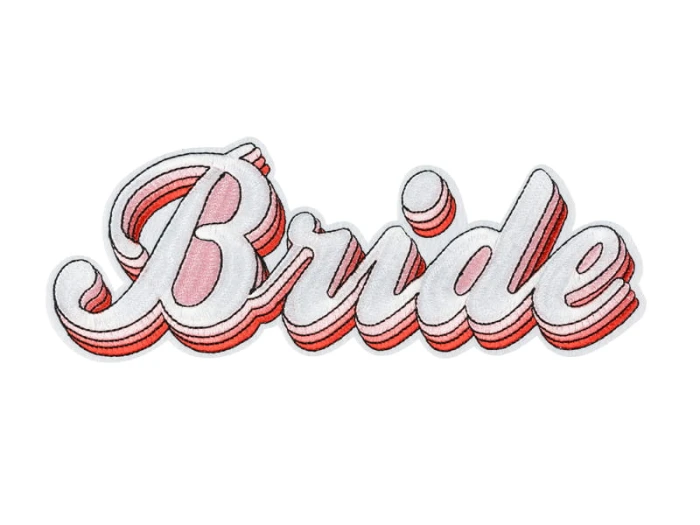 [d0518] Naprasowanka na ubranie Bride 22x8cm