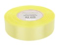 [825032] Wstążka satynowa 25mm 32mb bladożółta