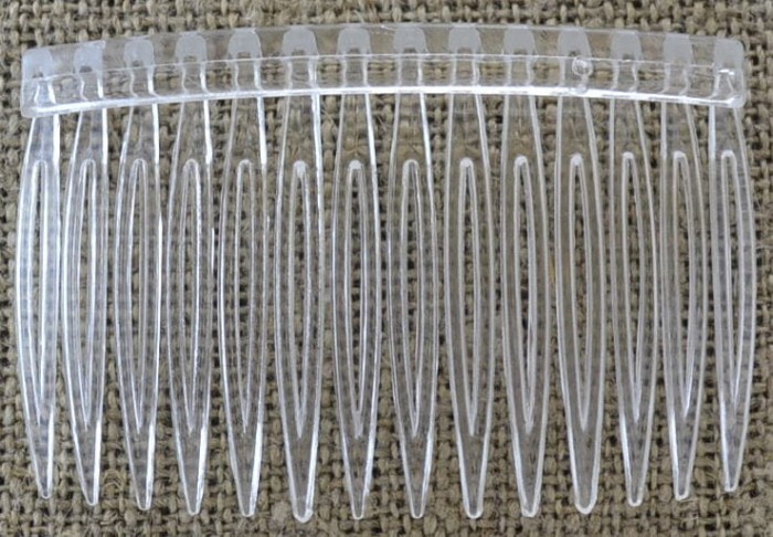 50504 Grzebyczek do włosów klasyczny przeźroczysty