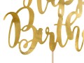 [59603] Topper na tort złoty Happy Birthday