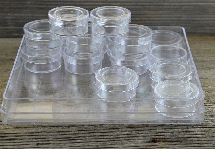  60407 Organizer plastikowy z pojedynczymi pojemnikami 