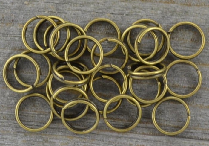 101002 Ogniwka sprężynki okrągłe 7mm w kolorze brązu 100szt