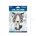 [d0493] Balon foliowy kotek szary 45*63cm