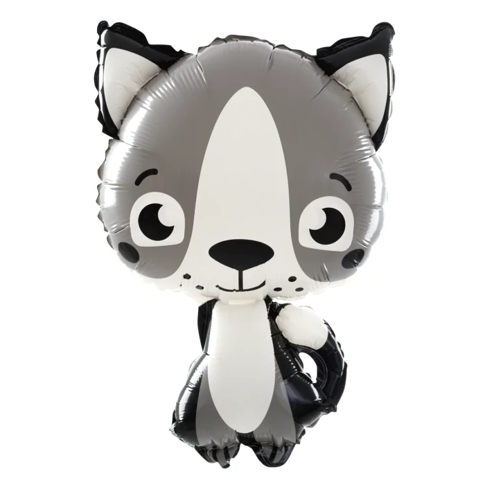 [d0493] Balon foliowy kotek szary 45*63cm