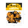 [80507] Konfetti na Halloween dynie pajęczyny i  nietoperze czarno-pomarańczowe