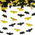 [80510] Konfetti na Halloween nietoperze złote i czarne