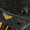 [80510] Konfetti na Halloween nietoperze złote i czarne