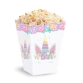 [d04019] Pudełka na popcorn jednorożec 3szt
