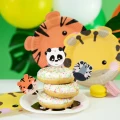 [d04027] Małe toppery na tort lub babeczkę zwierzątka safari 8szt