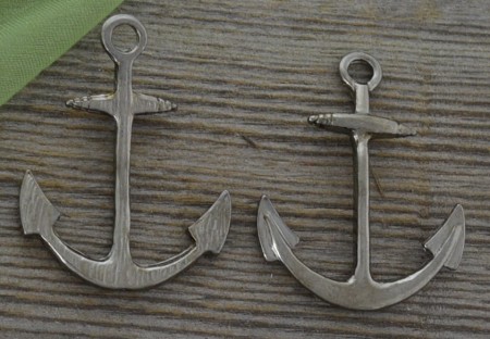 [c1202] Element ozdobny łącznik kotwica czarne