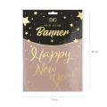[d0127] Baner dekoracyjny Happy New Year złoty