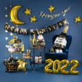 [d0127] Baner dekoracyjny Happy New Year złoty