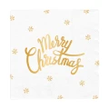 [d04031] Serwetki papierowe Merry Christmas śnieżynki
