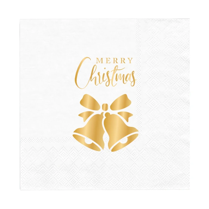 [d04032] Serwetki papierowe Merry Christmas dzwoneczki